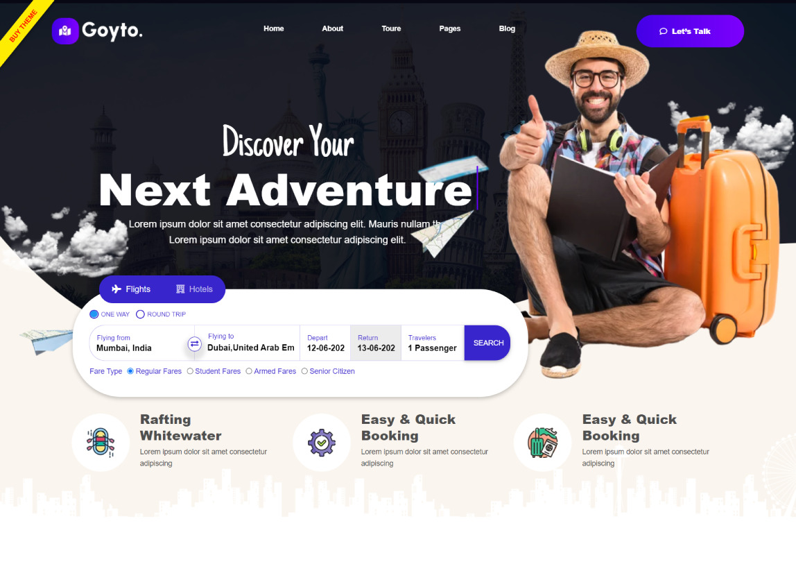 Goyto travel wordpress theme